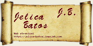 Jelica Batos vizit kartica
